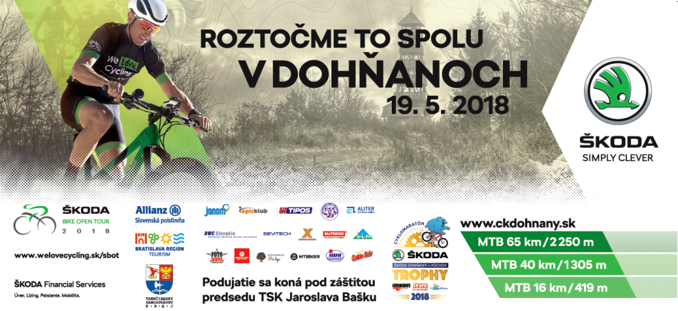 Pozývame na 2. ročník Škoda Dohňany-Púchov Trophy maratón v Dohňanoch