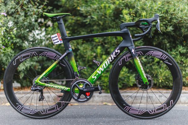  Sagan dostal unikátny zelený bicykel za zelený dres z Tour de France