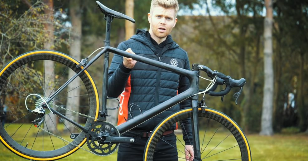 Tento ilegálny cestný bicykel váži iba 4,28kg! Pozrite si, z čoho sa skladá a koľko vážia komponenty