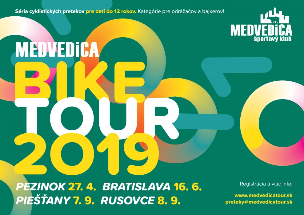Posledné dve kolá Medvedica Bike Tour 2019 budú v Piešťanoch a Rusovciach