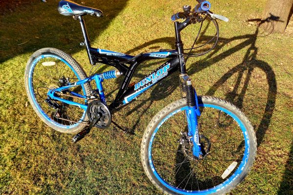 Predám detský celoodpruženy 24″bicykel s kotucovymi brzdami