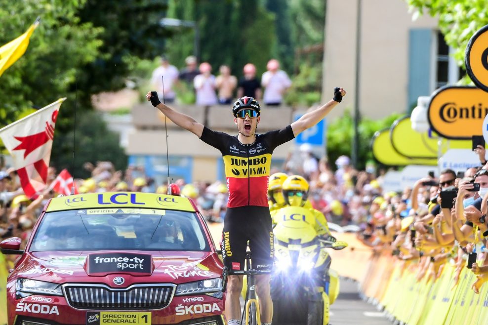  Wout van Aert je kráľom Mont Ventoux a vyhral ťažkú horskú etapu na Tour de France