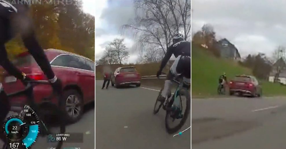  Video: Šialený vodič vytlačil cyklistov z cesty a potom sa ich pokúsil ešte dvakrát zraziť