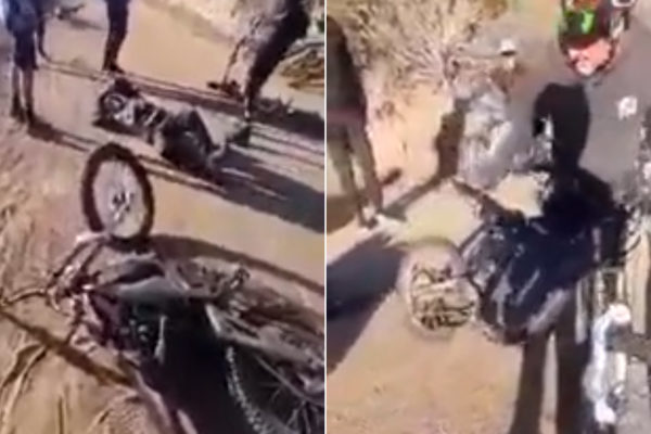  Video: Jazdec na elektrickej motorke zrazil cyklistu, nechal ho ležať na zemi a ušiel