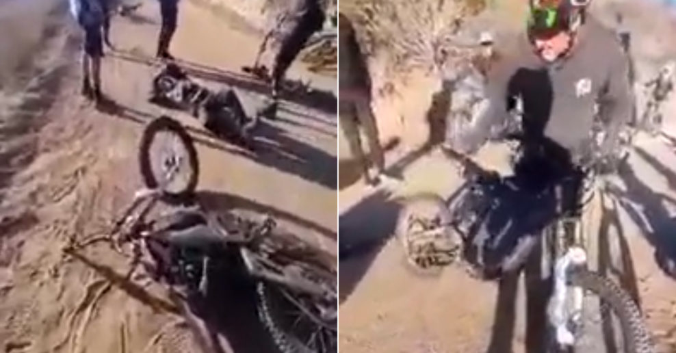  Video: Jazdec na elektrickej motorke zrazil cyklistu, nechal ho ležať na zemi a ušiel