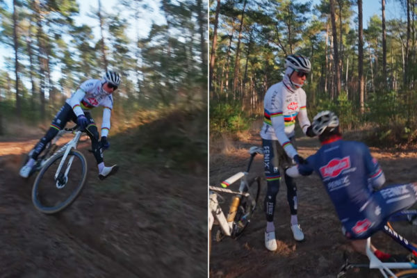  Video: Takto to dopadne, keď Mathieu van der Poel učí cyklokros amatérov