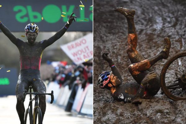 Wout van Aert suverénne vyhral cyklokrosové preteky Superprestige aj napriek pádu v závere (+video)