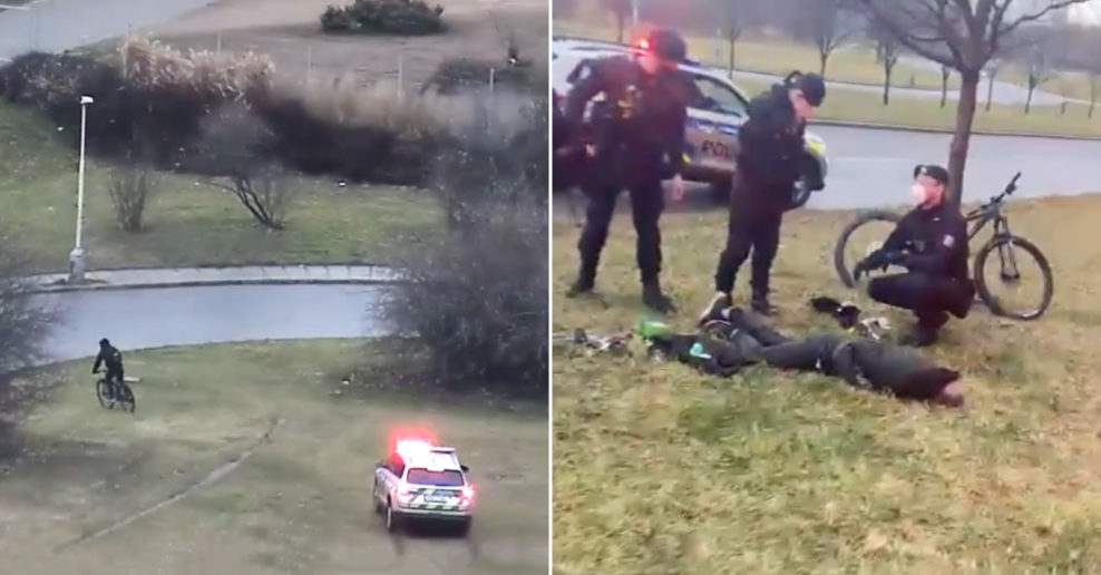  Video: Zlodej v Prahe ukradol bicykel, nasledovala vtipná, ale krátka naháňačka s políciou