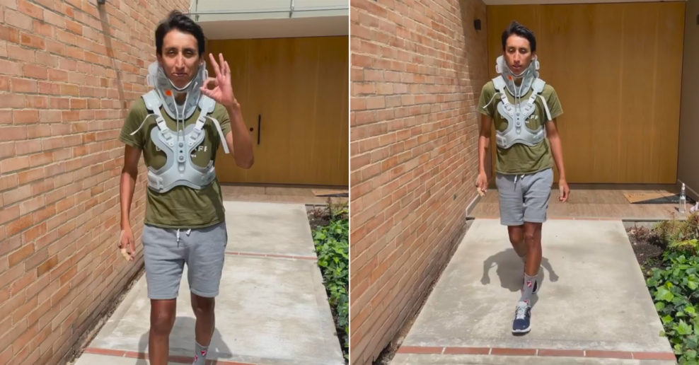 Egan Bernal už chodí po svojich: Prekvapenie, moje prvé kroky! (+video)