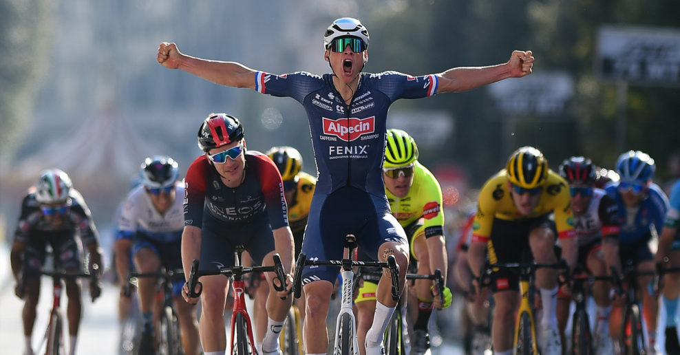 Mathieu van der Poel je späť vo forme, vyhral etapu na Coppi e Bartali