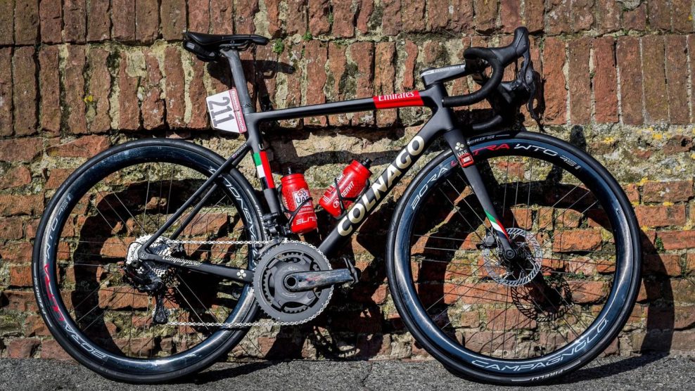 Detaily a špecifikácia víťazného bicykla Colnago V3Rs Tadeja Pogačara na Strade Bianche 2022