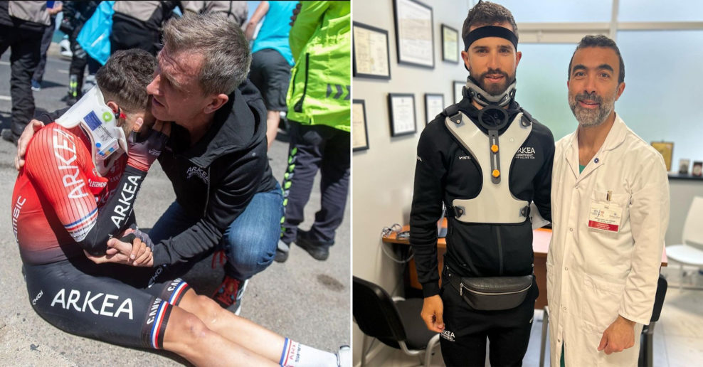 Bouhanni m&aacute; po zr&aacute;žke s chodcom zlomen&yacute; krčn&yacute; stavec, ale bude v poriadku: Bola to nočn&aacute; mora