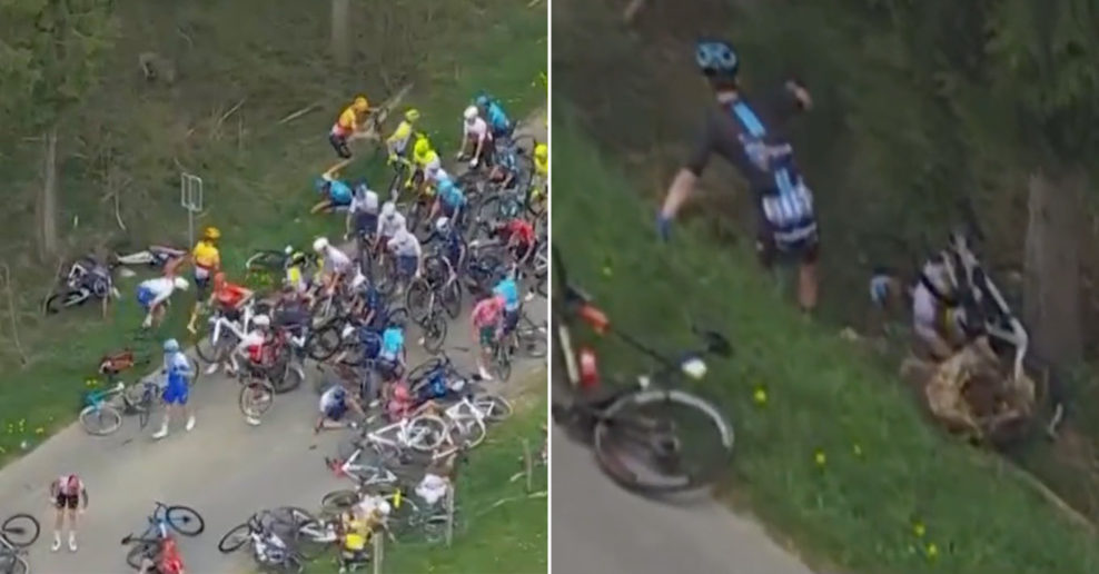 Video: Alaphilippe utrpel pri hrozivom hromadnom páde zlomeniny i prepichnuté pľúca