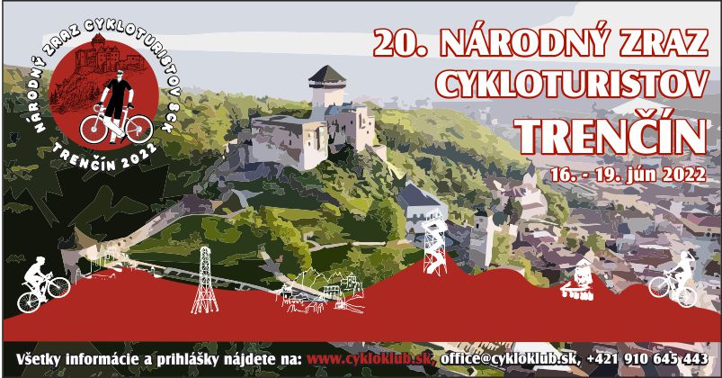 Pozvánka: 20. ročník národného zrazu cykloturistov bude v Trenčíne