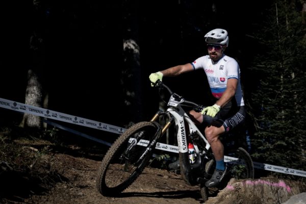 Foto: Peter Sagan trénuje v Les Gets na elektrobicyklové Majstrovstvá sveta