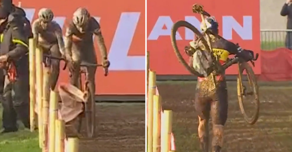  Video: Pozrite si bizarný moment, keď sa Van Aertovi zachytil do bicykla uterák