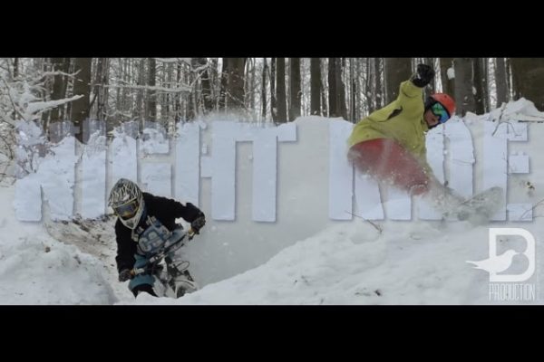 Video: Night Ride je zimné video, kde sa spája cyklistika so snowboardingom