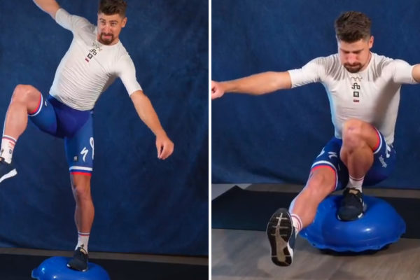Video: Peter Sagan ukazuje obrovskú silu i rovnováhu v drepe na jednej nohe