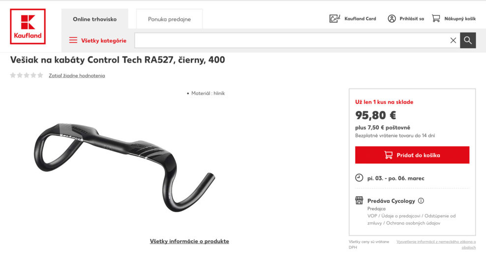 Kaufland má v ponuke špeciálny „vešiak na kabáty“ Control Tech