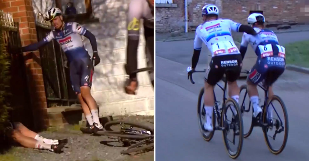 Martin Svrček a Fabio Jakobsen spolu nepríjemne spadli na pretekoch Le Samyn (+video)