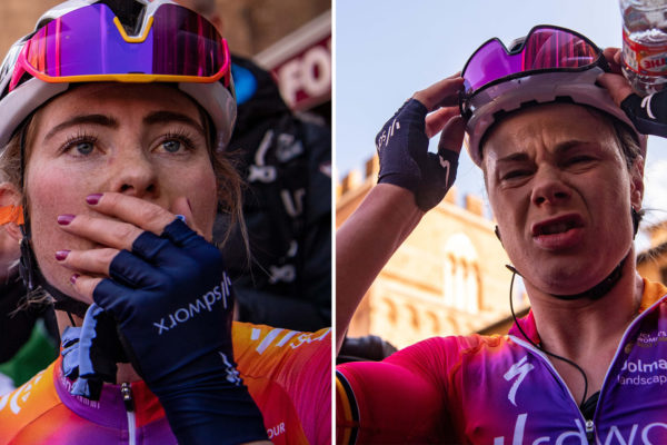 Takto to dopadne, keď sa dve pretekárky z rovnakého tímu nevedeli dohodnúť na víťazstve Strade-Bianche