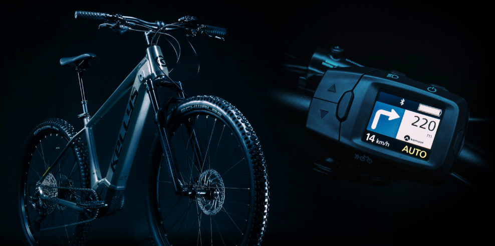 Elektrobicykle Kellys Tygon a Tayen majú navigáciu a motor Panasonic GX Ultimate