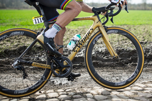 Toto je víťazný bicykel Petra Sagana S-Works Roubaix, na ktorom vyhral Paríž-Roubaix 2018