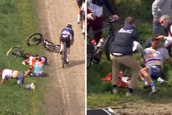 Peter Sagan odstúpil z Paríž-Roubaix po nepríjemnom páde na dlažobných kockách (+video)