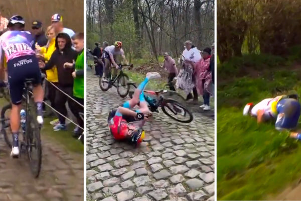  Tvrd&eacute; p&aacute;dy na kock&aacute;ch a zranenia vyradili z Par&iacute;ž-Roubaix Sagana, Van Baarleho a mnoho ďal&scaron;&iacute;ch (+video)
