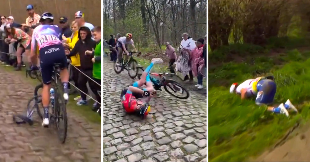  Tvrd&eacute; p&aacute;dy na kock&aacute;ch a zranenia vyradili z Par&iacute;ž-Roubaix Sagana, Van Baarleho a mnoho ďal&scaron;&iacute;ch (+video)