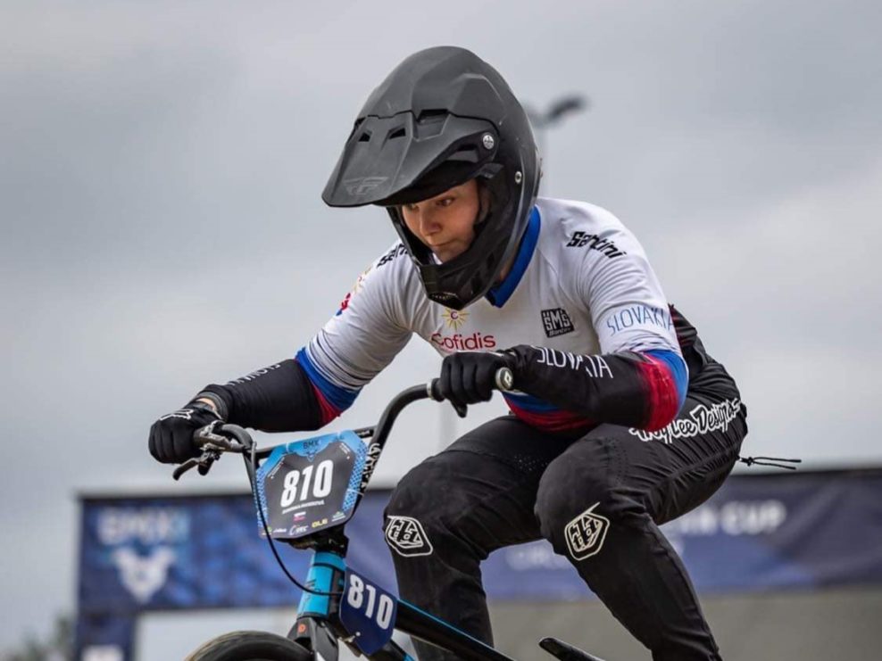 Dominika Maniková skončila na skvelom 2. mieste v pretekoch európskeho pohára BMX