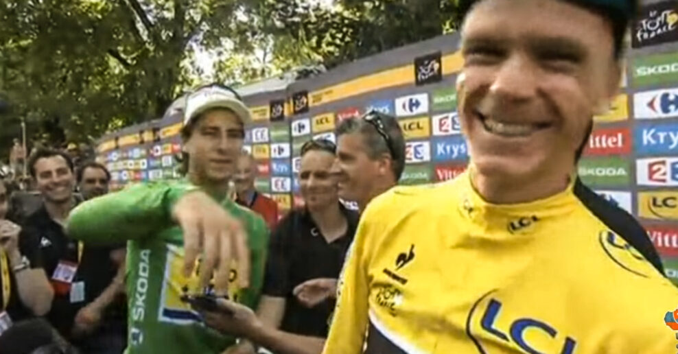  VIDEO &lrm;| Ako si Peter Sagan uťahoval z Chrisa Frooma na Tour de France 2015