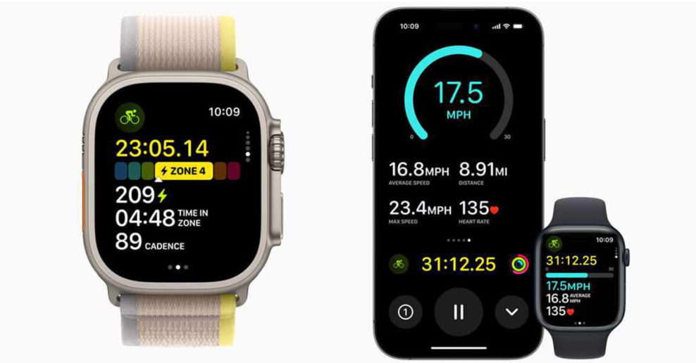 Aktualiz&aacute;cie od Apple umožnia pripojiť Apple Watch k meraču v&yacute;konu a zmenia iPhone na cyklopoč&iacute;tač