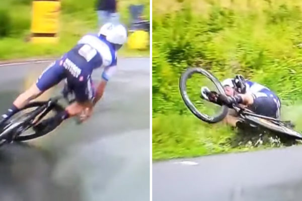 Video: Remco Evenepoel skončil v priekope po p&aacute;de na Majstrovstv&aacute;ch Belgicka v časovke