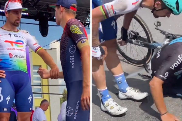  Video: Nahnevaný Sagan po páde povedal svoje Čechovi Bittnerovi aj Štočekovi na pódiu