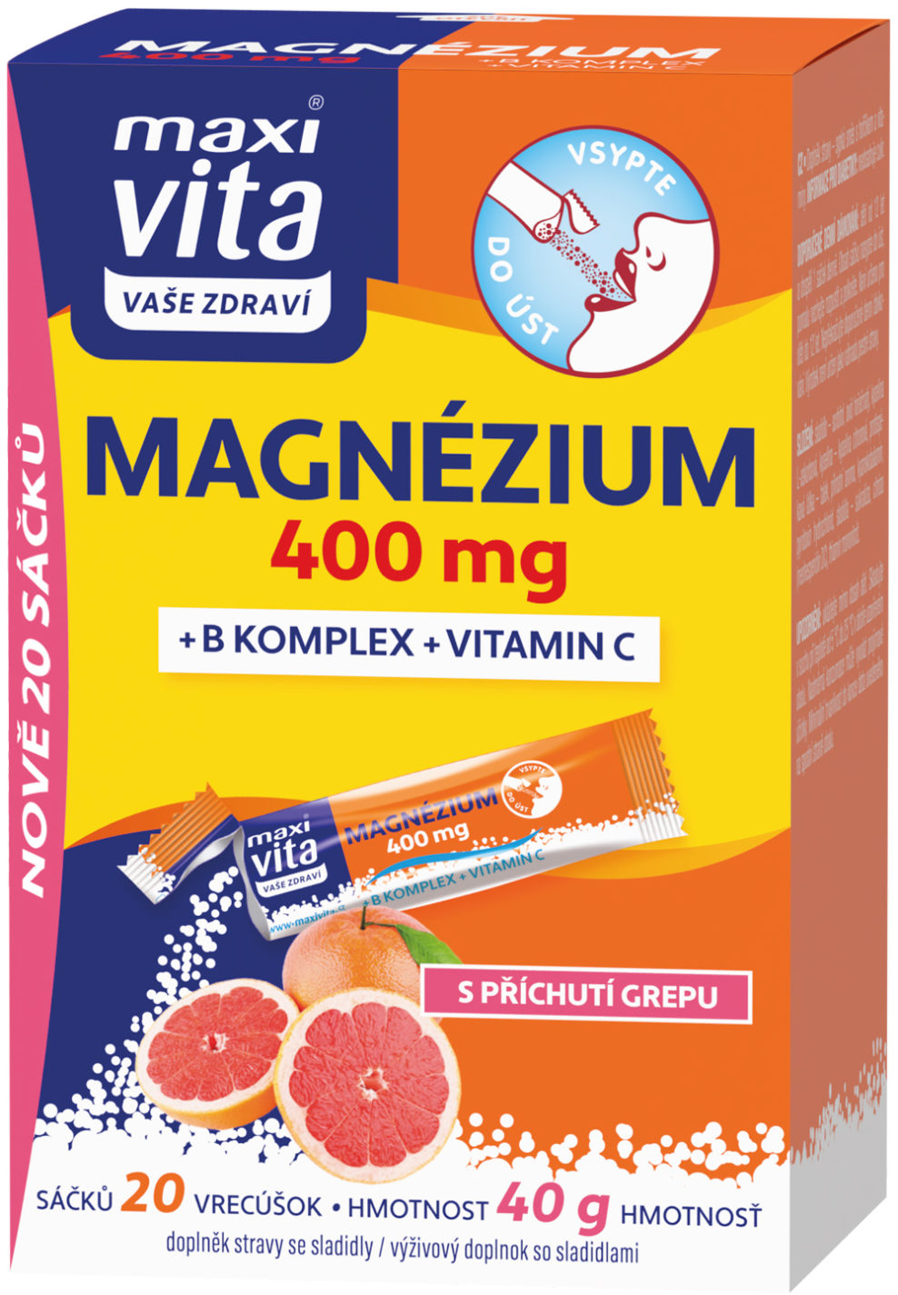 MAXIVITA Magnézium Stick pack