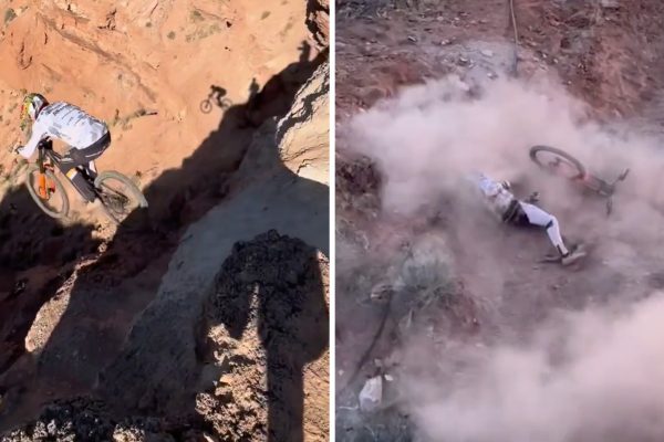 Video: Hrozivý pád Gee Athertona na 18-metrovom drope pri tréningu na Red Bull Rampage