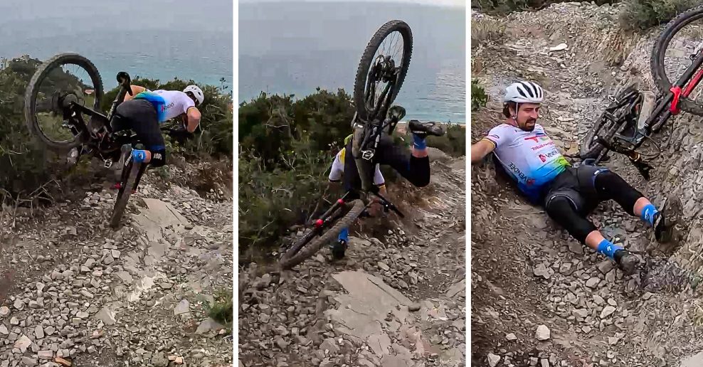 Video: Simona Kuchyňková natočila pád Petra Sagana pri tréningu vo Finale Ligure
