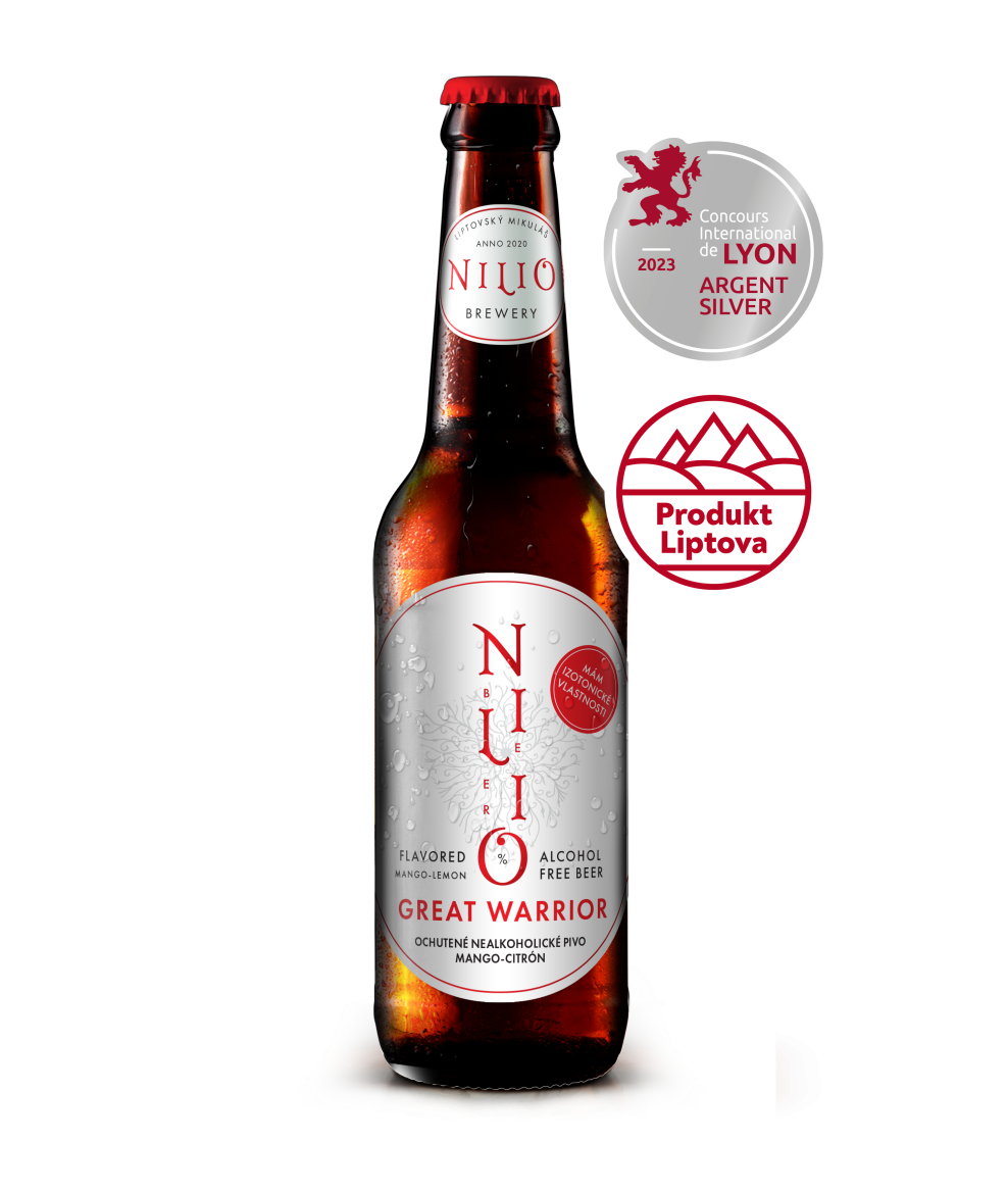 Izotonické nealkoholické pivo pre športovcov NILIO Great Warrior