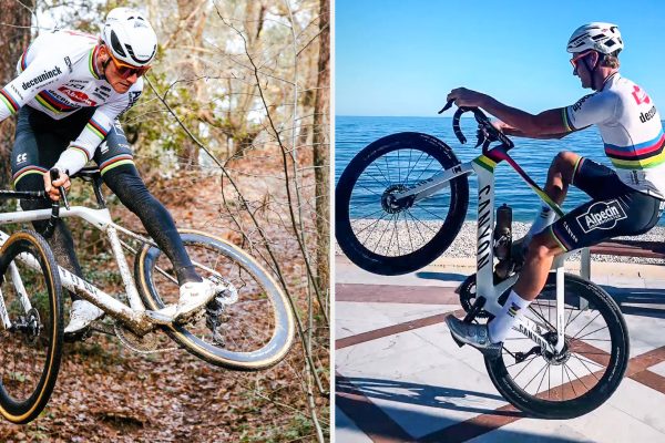 Video: Wheelie na pláži či whip na cyklokrose – Mathieu van der Poel trénuje so štýlom