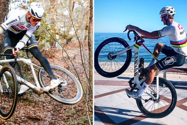 Video: Wheelie na pláži či whip na cyklokrose – Mathieu van der Poel trénuje so štýlom