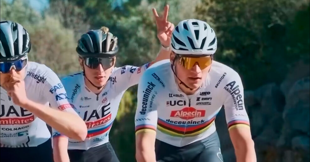 Video: Mathieu van der Poel a Tadej Pogačar sa stretli počas tréningu v Španielsku