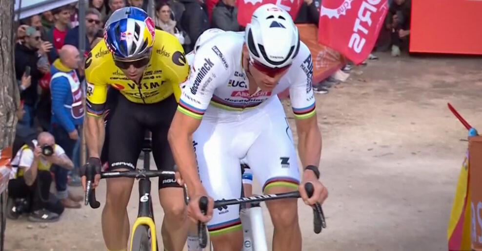 Wout van Aert vyhral Svetový pohár v Benidorme, Van der Poela vyradili technické problémy a pád v závere