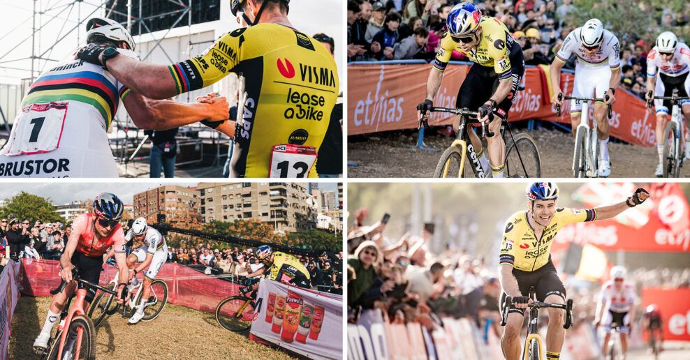  Fotogaléria: Ako sa Wout van Aert konečne dočkal a porazil v cyklokrose Mathieu van der Poela