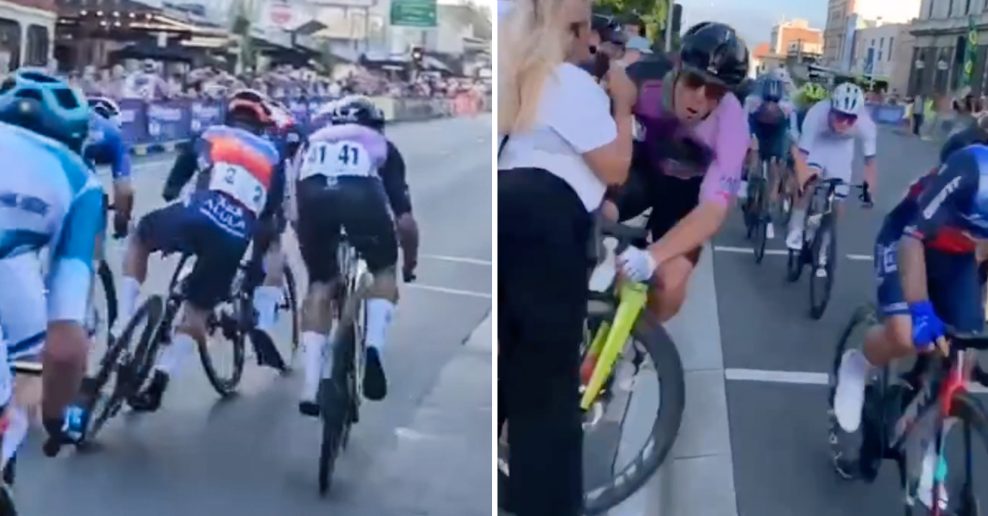 Video: Hrozivý pád austrálskeho cyklistu, ktorý v rýchlosti 60 km/h vrazil do diváčky