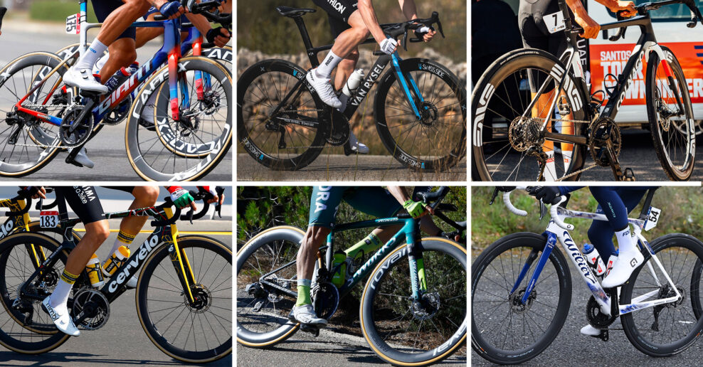 Koľko vážia všetky pretekárske bicykle tímov WorldTour v roku 2024?