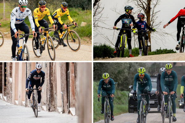 Fotogaléria: Pozrite si, ako vyzerali tréningy pred Strade Bianche 2024