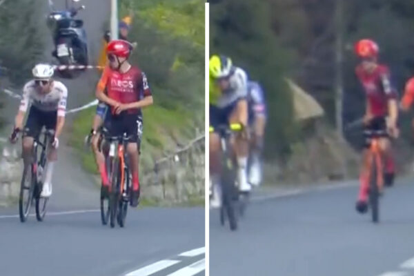 Video: Tom Pidcock sa vymočil priamo v pelotóne, len pár kilometrov pred cieľom Miláno-San Remo