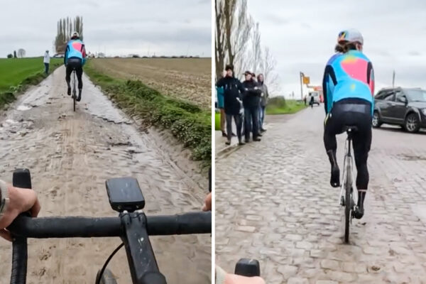 Video: Peter Sagan sa bol previezť na trase Par&iacute;ž-Roubaix 2024