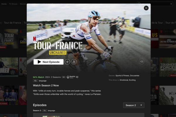 Netflix končí s dokumentárnou sériou Tour de France: Unchained pre nízku sledovanosť